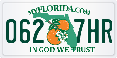 FL license plate 0627HR