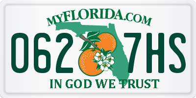 FL license plate 0627HS