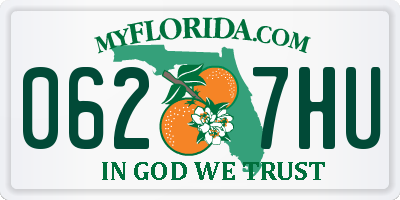 FL license plate 0627HU