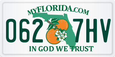 FL license plate 0627HV