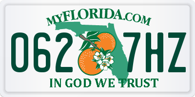 FL license plate 0627HZ