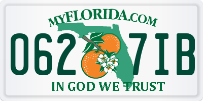 FL license plate 0627IB