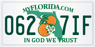 FL license plate 0627IF
