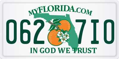 FL license plate 0627IO