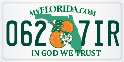 FL license plate 0627IR