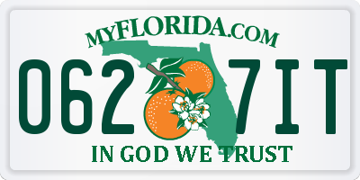 FL license plate 0627IT