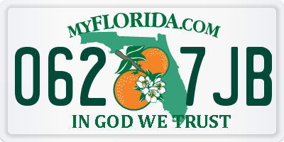 FL license plate 0627JB