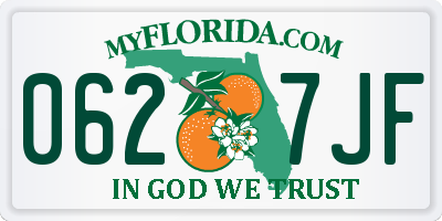 FL license plate 0627JF