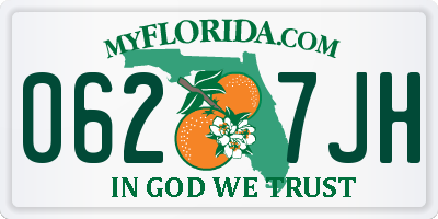 FL license plate 0627JH
