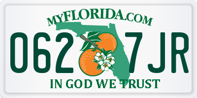 FL license plate 0627JR