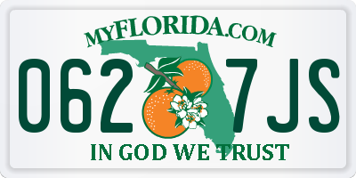 FL license plate 0627JS