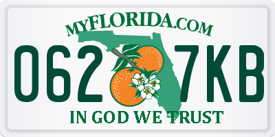 FL license plate 0627KB