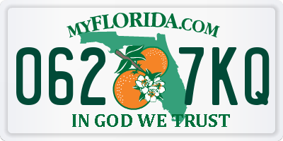 FL license plate 0627KQ