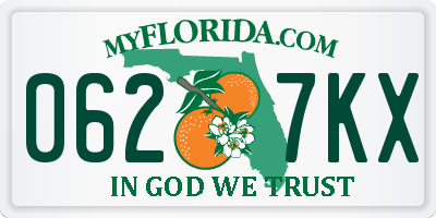 FL license plate 0627KX