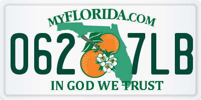 FL license plate 0627LB