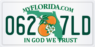 FL license plate 0627LD