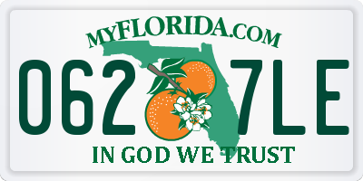 FL license plate 0627LE