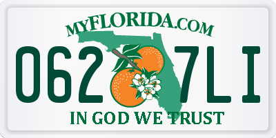 FL license plate 0627LI