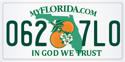 FL license plate 0627LO