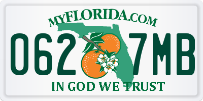 FL license plate 0627MB