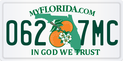 FL license plate 0627MC