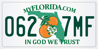 FL license plate 0627MF