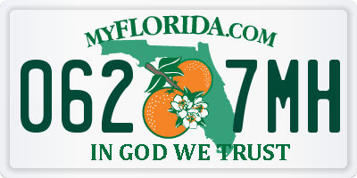FL license plate 0627MH
