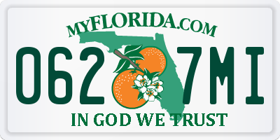 FL license plate 0627MI