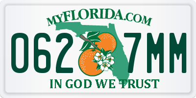 FL license plate 0627MM