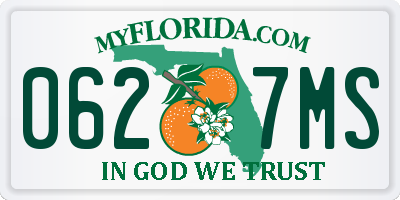 FL license plate 0627MS