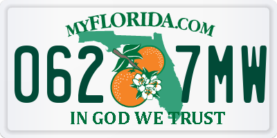 FL license plate 0627MW