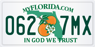 FL license plate 0627MX