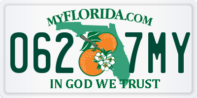 FL license plate 0627MY