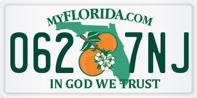 FL license plate 0627NJ