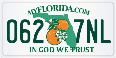 FL license plate 0627NL