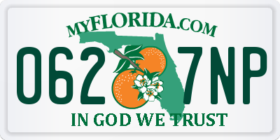 FL license plate 0627NP