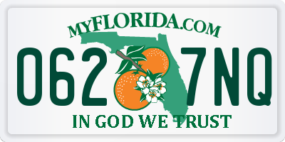 FL license plate 0627NQ