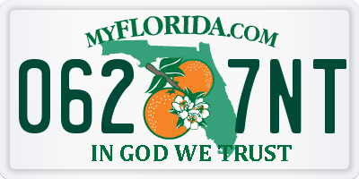 FL license plate 0627NT