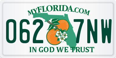 FL license plate 0627NW