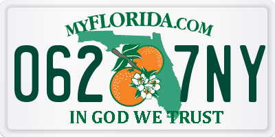FL license plate 0627NY