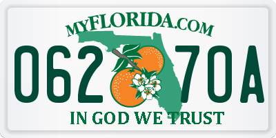 FL license plate 0627OA