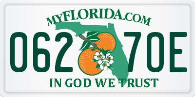 FL license plate 0627OE