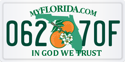 FL license plate 0627OF