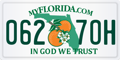 FL license plate 0627OH