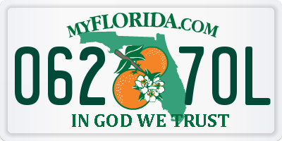 FL license plate 0627OL