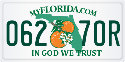 FL license plate 0627OR