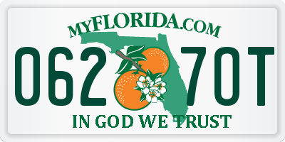 FL license plate 0627OT