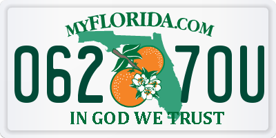 FL license plate 0627OU