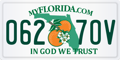 FL license plate 0627OV