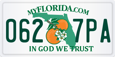FL license plate 0627PA